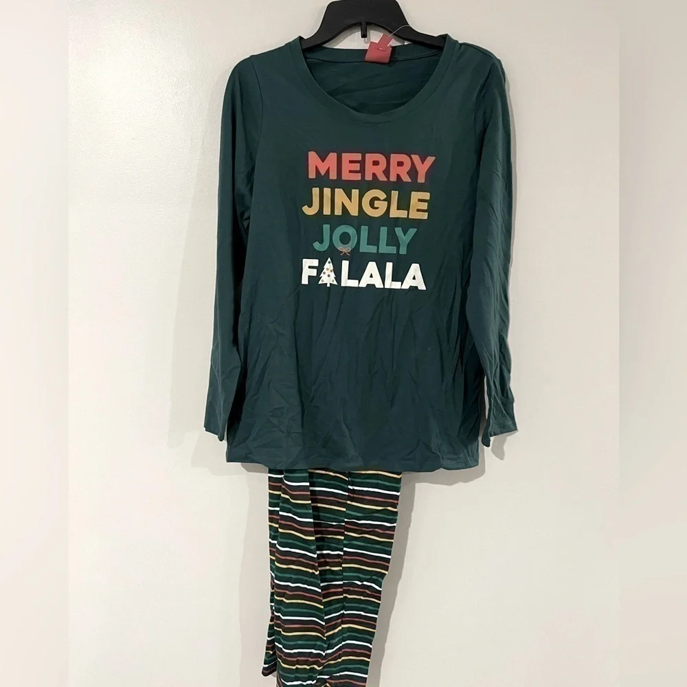 Family Pajamas Matching Womens Merry Jingle Mix It Family Pajama Set M